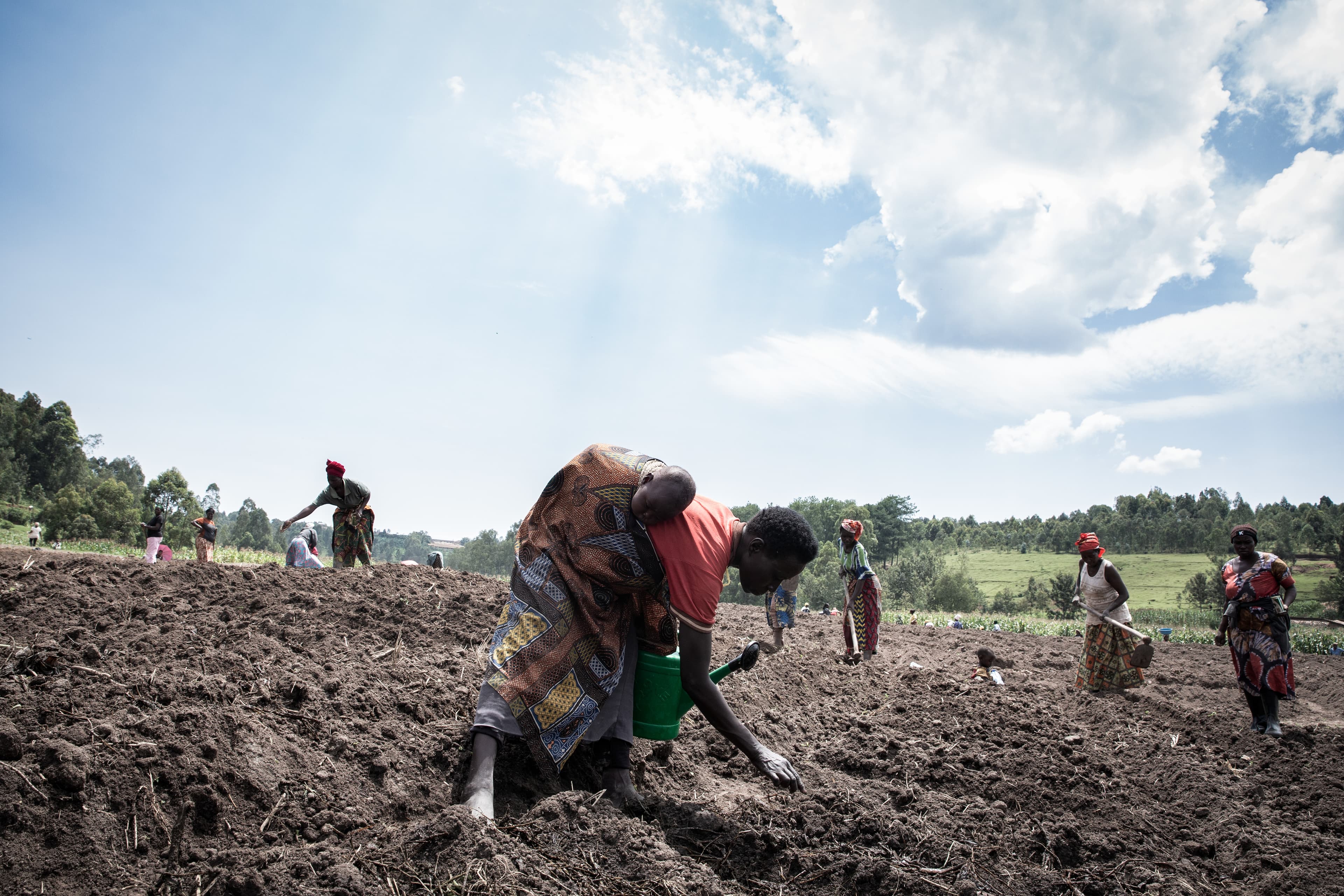 Woman farmer in Rwanda